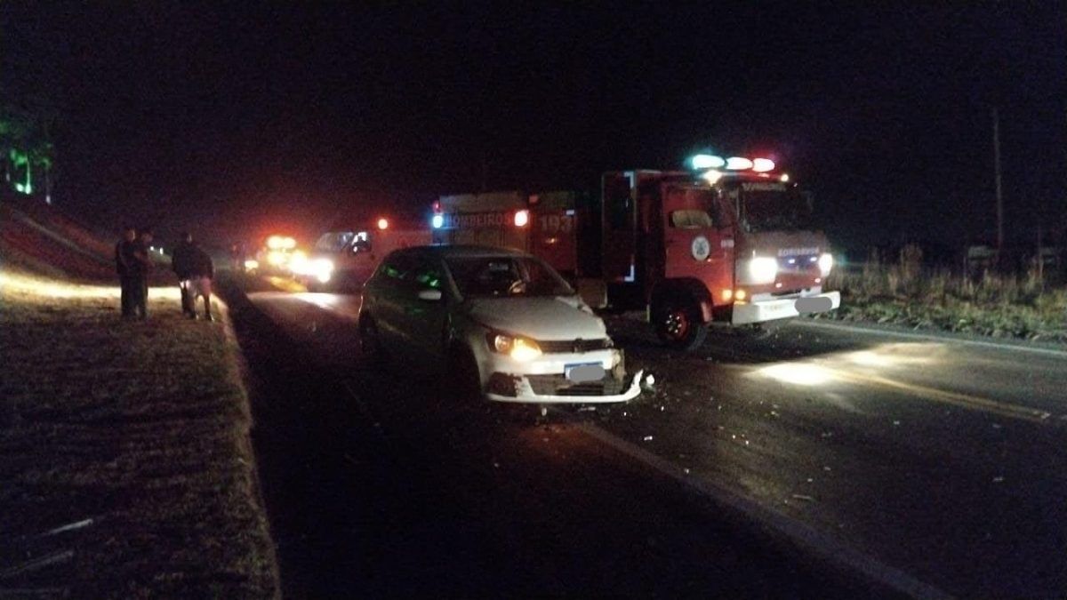 Motorista fica ferida em acidente na ERS-128