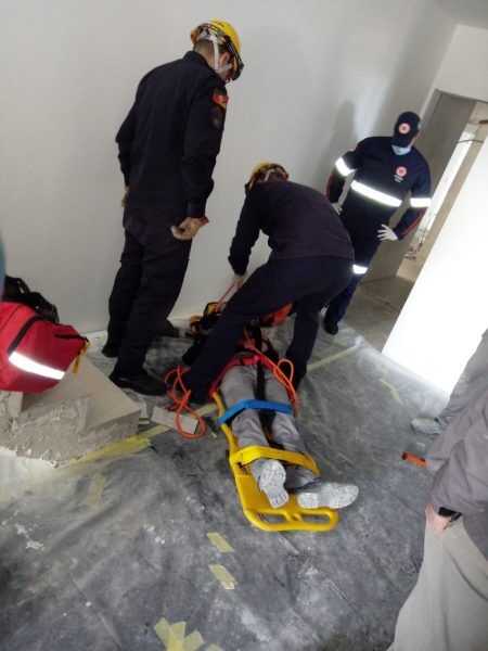 Homem fica ferido em acidente de trabalho