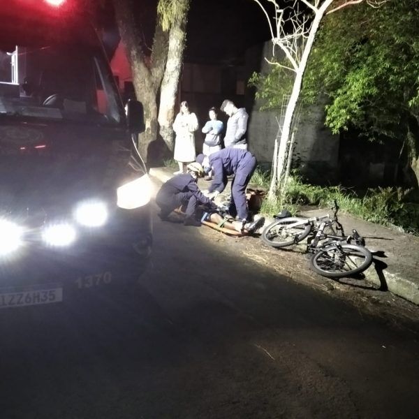 Ciclista é atropelado em Estrela