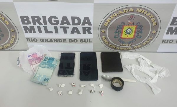 BM prende suspeito de tráfico de drogas no bairro Alesgut