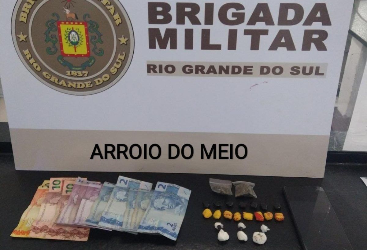 Jovem é preso por tráfico de drogas em Arroio do Meio