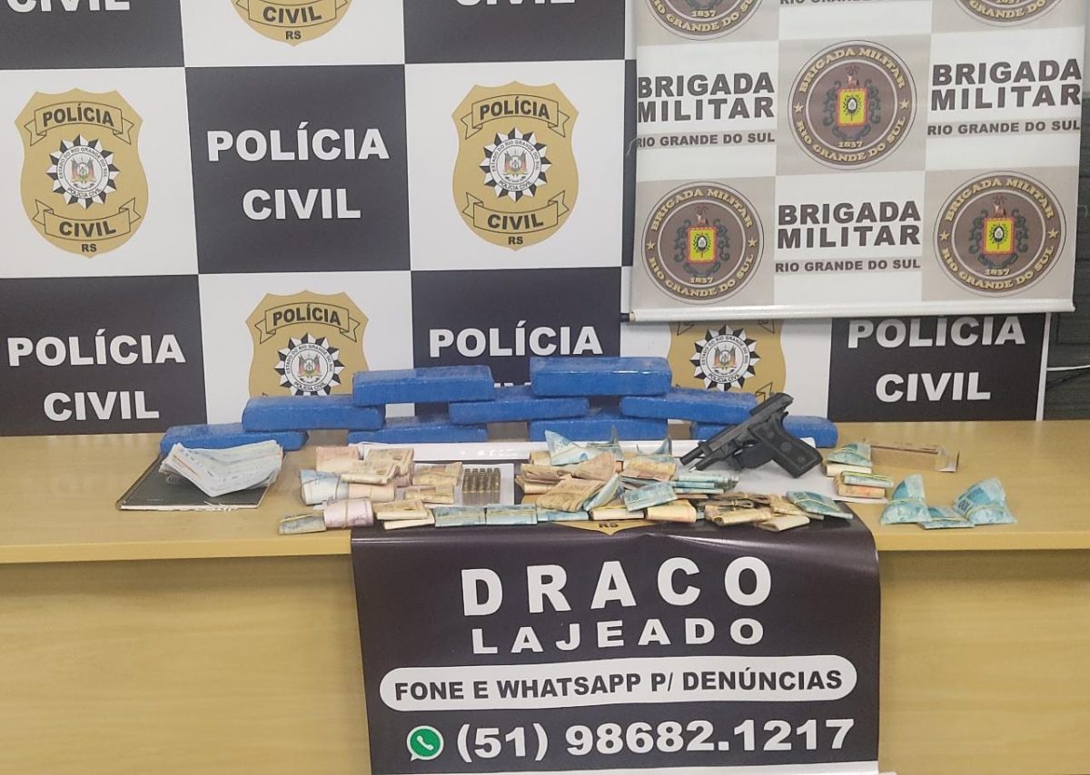 Armas e drogas são apreendidas em Lajeado e Cruzeiro do Sul
