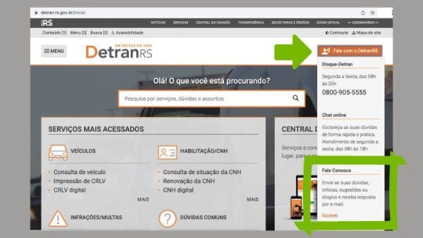 Canal de atendimento eletrônico do DetranRS é reativado