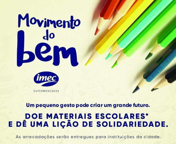 Campanha arrecada material escolar