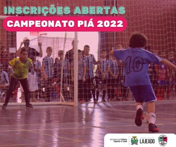 Começam inscrições para 33º Campeonato Piá