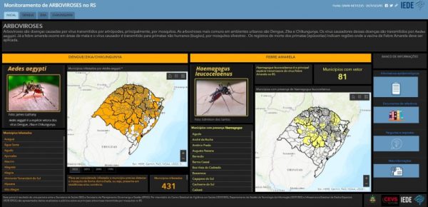 Estado lança painel para monitoramento de doenças transmitidas por mosquitos