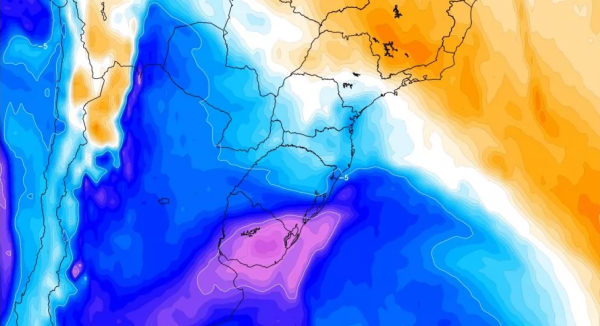 Massa de ar polar pode trazer temperaturas próximas de zero nesta semana