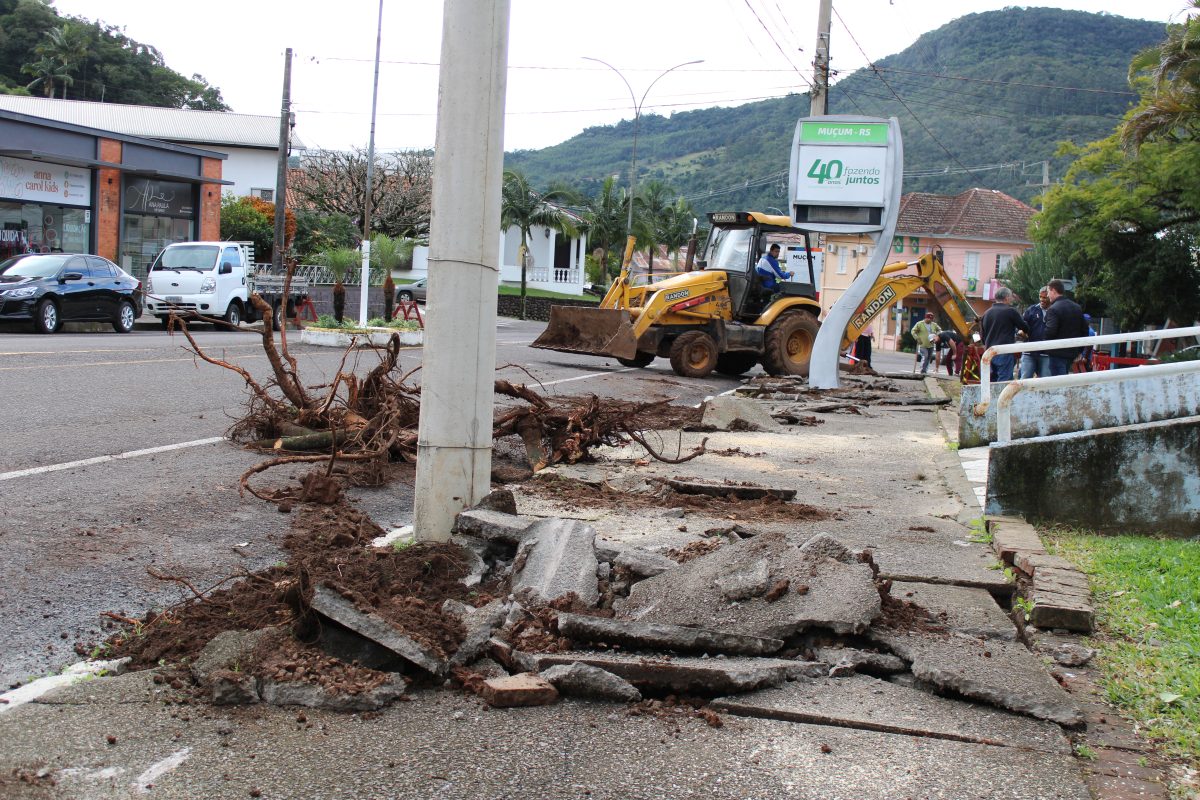 Governo inicia obras em calçadas na avenida Borges de Medeiros
