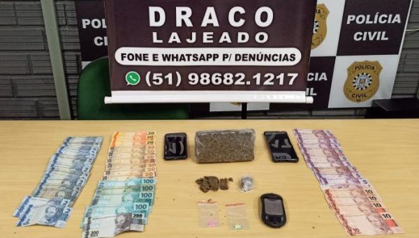 Homem é preso em flagrante por tráfico de drogas em Lajeado