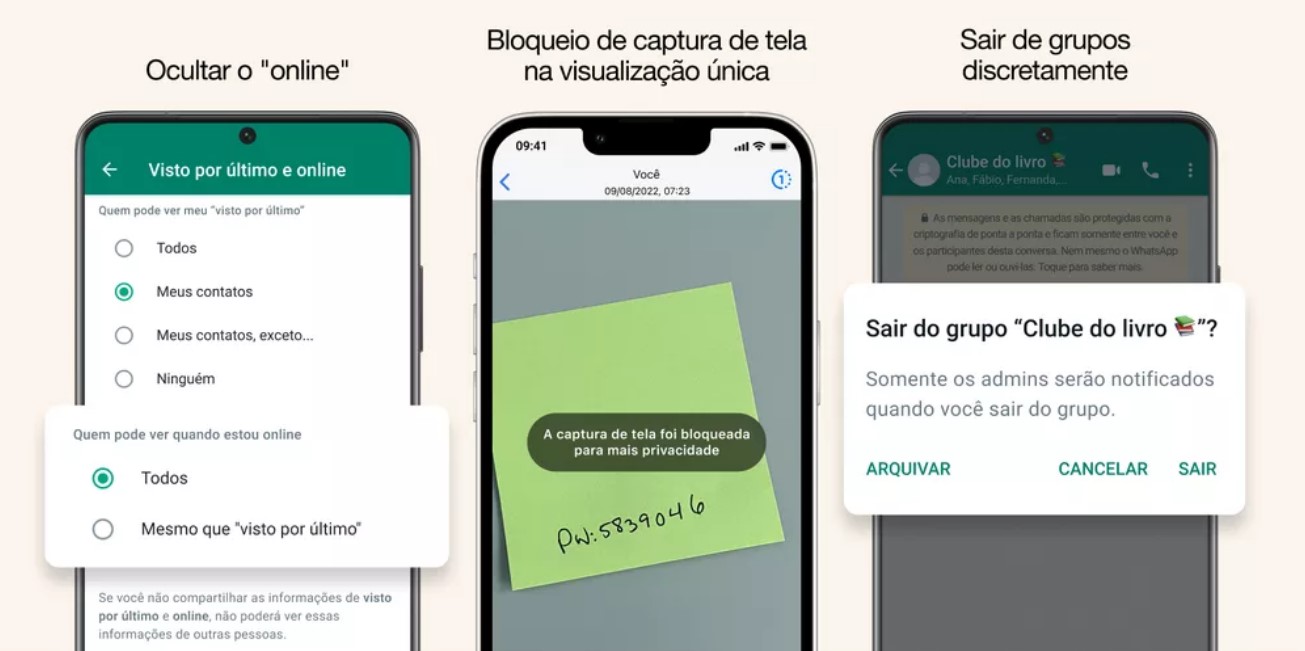 WhatsApp começa a permitir saída silenciosa de grupos