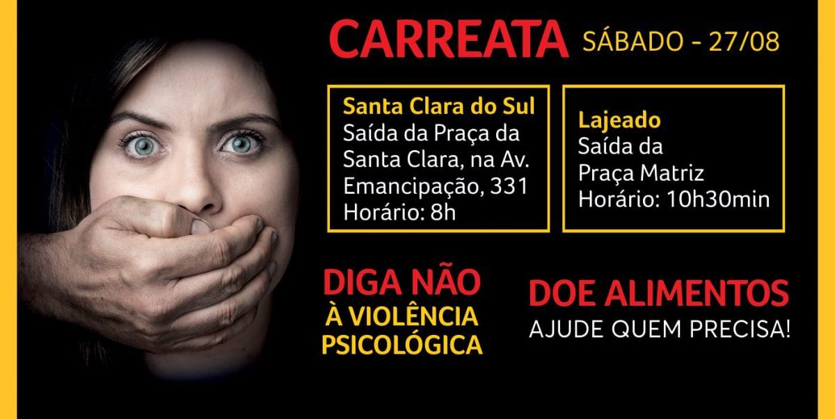Projeto “Quebrando o Silêncio” promove carreata neste sábado