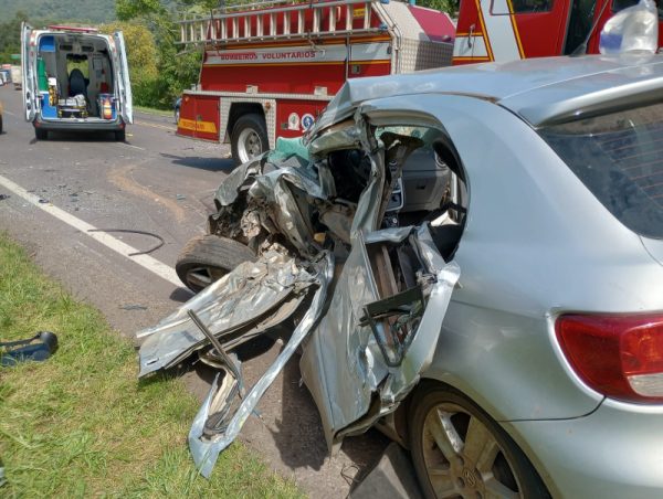 Acidente deixa motorista com ferimentos graves em Westfália