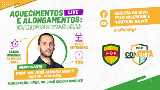 FGF Conecta promove live sobre aquecimentos e alongamentos