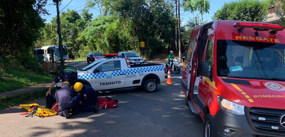 Acidente deixa ciclista ferido em Lajeado