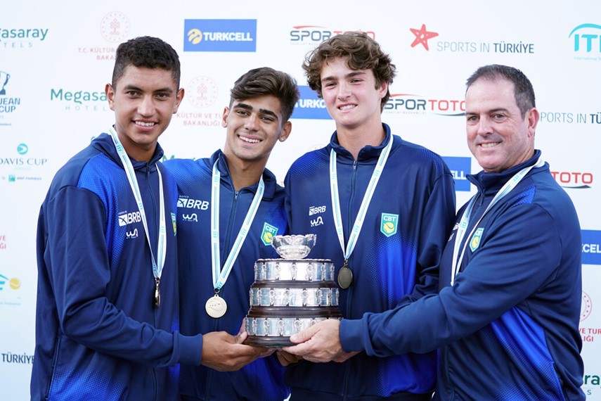 Trio campeão da Copa Davis Júnior estará nas quadras do CTC