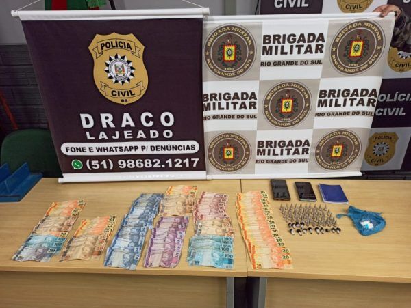 Dupla é presa por tráfico de drogas em Lajeado