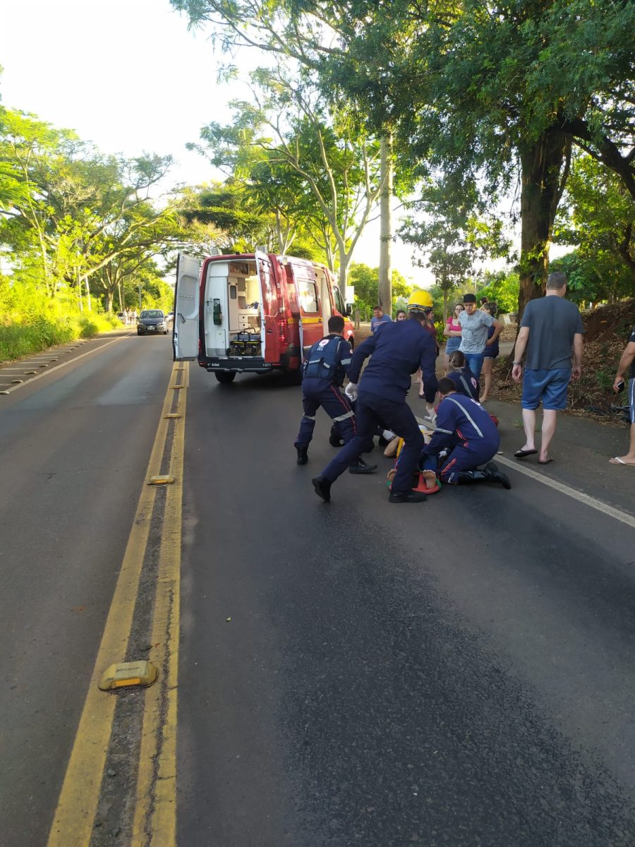 Acidente deixa motociclista ferido na ERS-130 em Cruzeiro do Sul