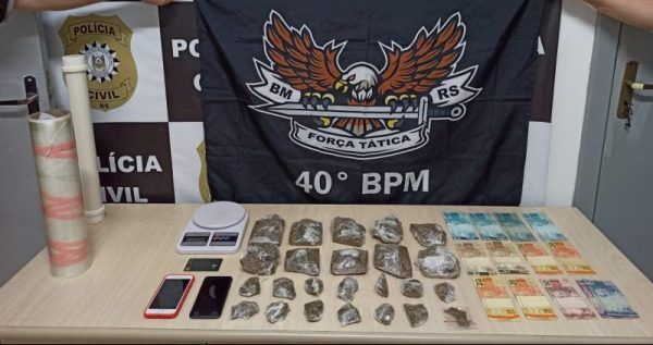 Homem é preso por tráfico de drogas em Estrela