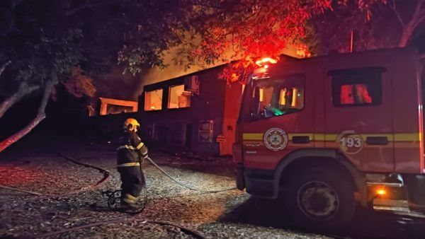 Incêndio atinge Centro de Lazer Arroio Grande em Arroio do Meio