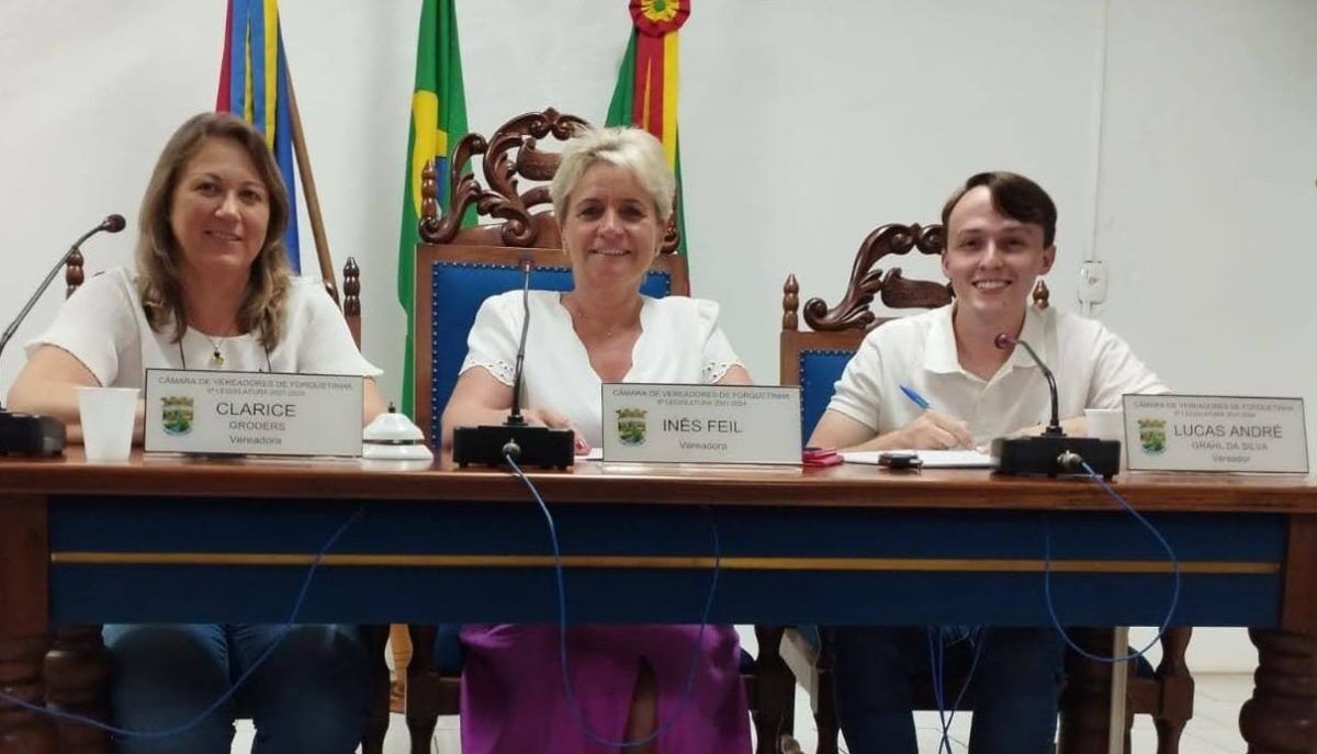 Inês Feil é eleita presidente da Câmara de Vereadores de Forquetinha