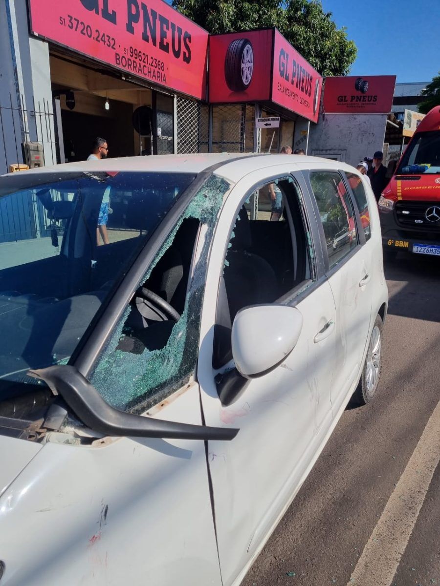 Acidente deixa motociclista ferido em Estrela