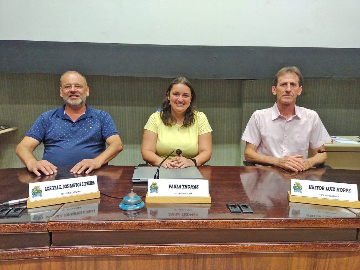 Paula Thomas é a nova presidente da Câmara de Lajeado