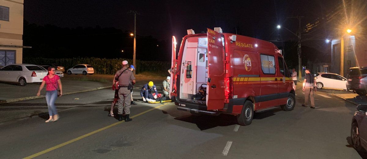 Acidente deixa mulher ferida em Arroio do Meio