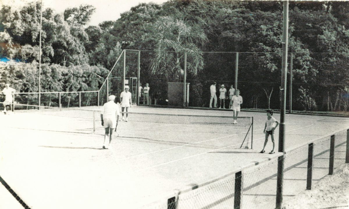 Há 50 anos, inauguração das quadras  de tênis no CTC
