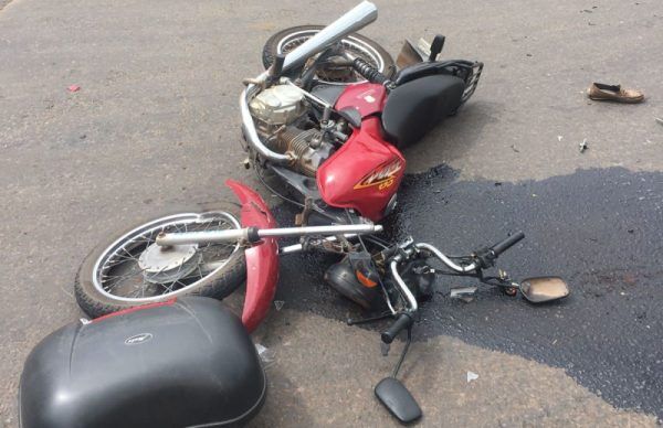 Acidente deixa motociclista ferido na ERS-128, em Teutônia