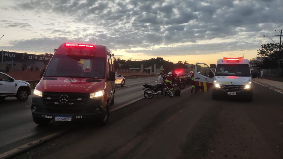 Motociclista sofre queda na BR-386 em Lajeado