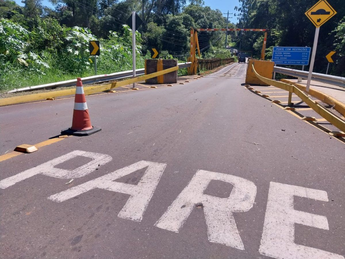 Acesso à ponte de ferro que liga o Boa União ao Costão será interrompido