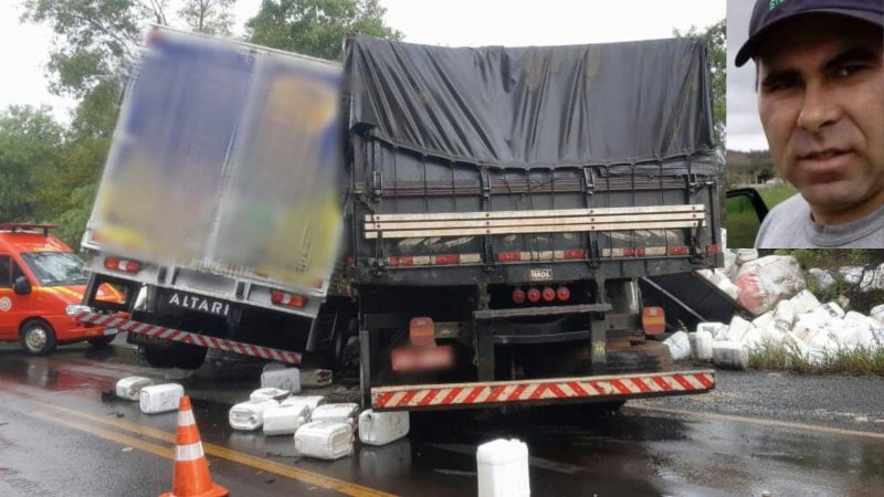 Morador de Estrela morre após colisão entre caminhões na BR-285