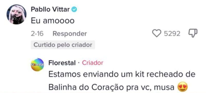 Pabllo Vittar reage à ação de marketing da Florestal