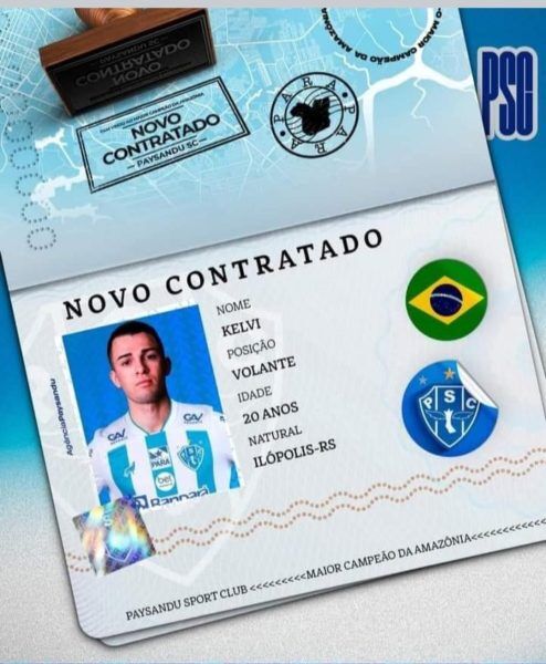 Atleta do Vale acerta com Paysandu