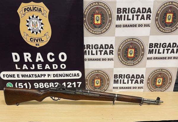 Jovem é preso com fuzil em Lajeado