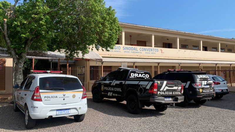 Polícia investiga mensagem no banheiro de escola em Lajeado