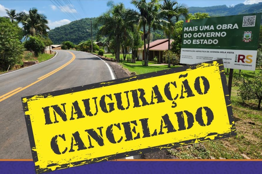 A pedido de Eduardo Leite, inauguração de asfalto em Marques de Souza é cancelada