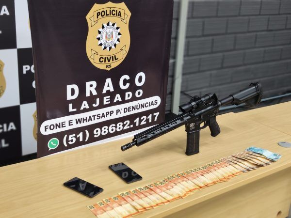 Fuzil é apreendido na ERS-130 em Lajeado