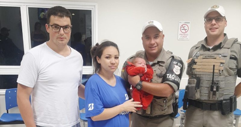 Brigada Militar salva bebê engasgado em Taquari