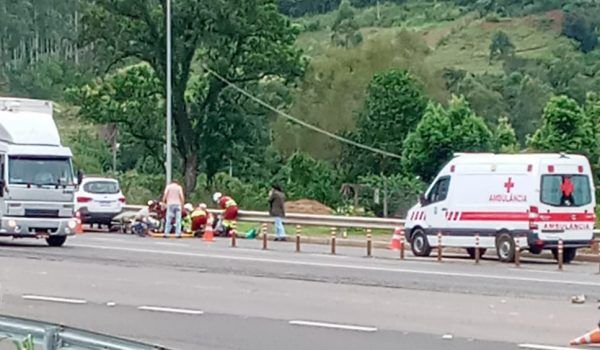 Acidente deixa dois feridos na BR-386, em Marques de Souza