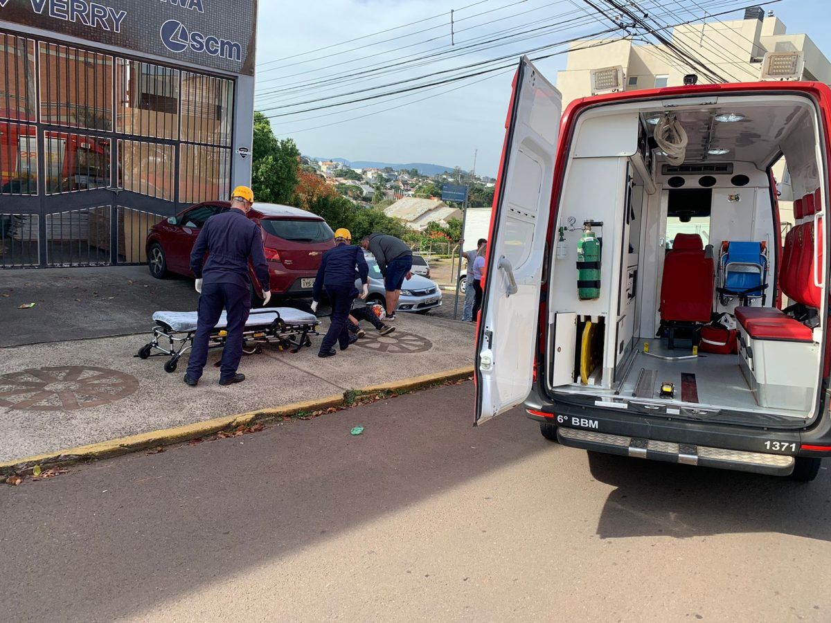 Motociclista sofre ferimentos no São Cristóvão, em Lajeado