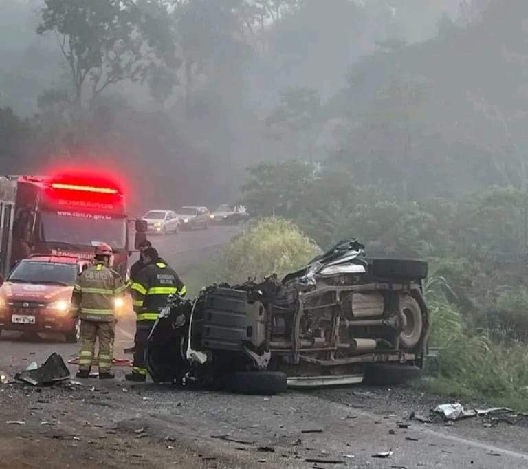 Acidente deixa dois mortos e nove feridos na RS-129, em Guaporé