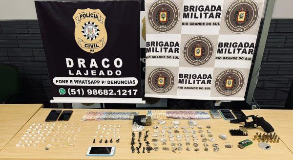 Operação conjunta apreende trio por tráfico no Bairro Santo Antônio