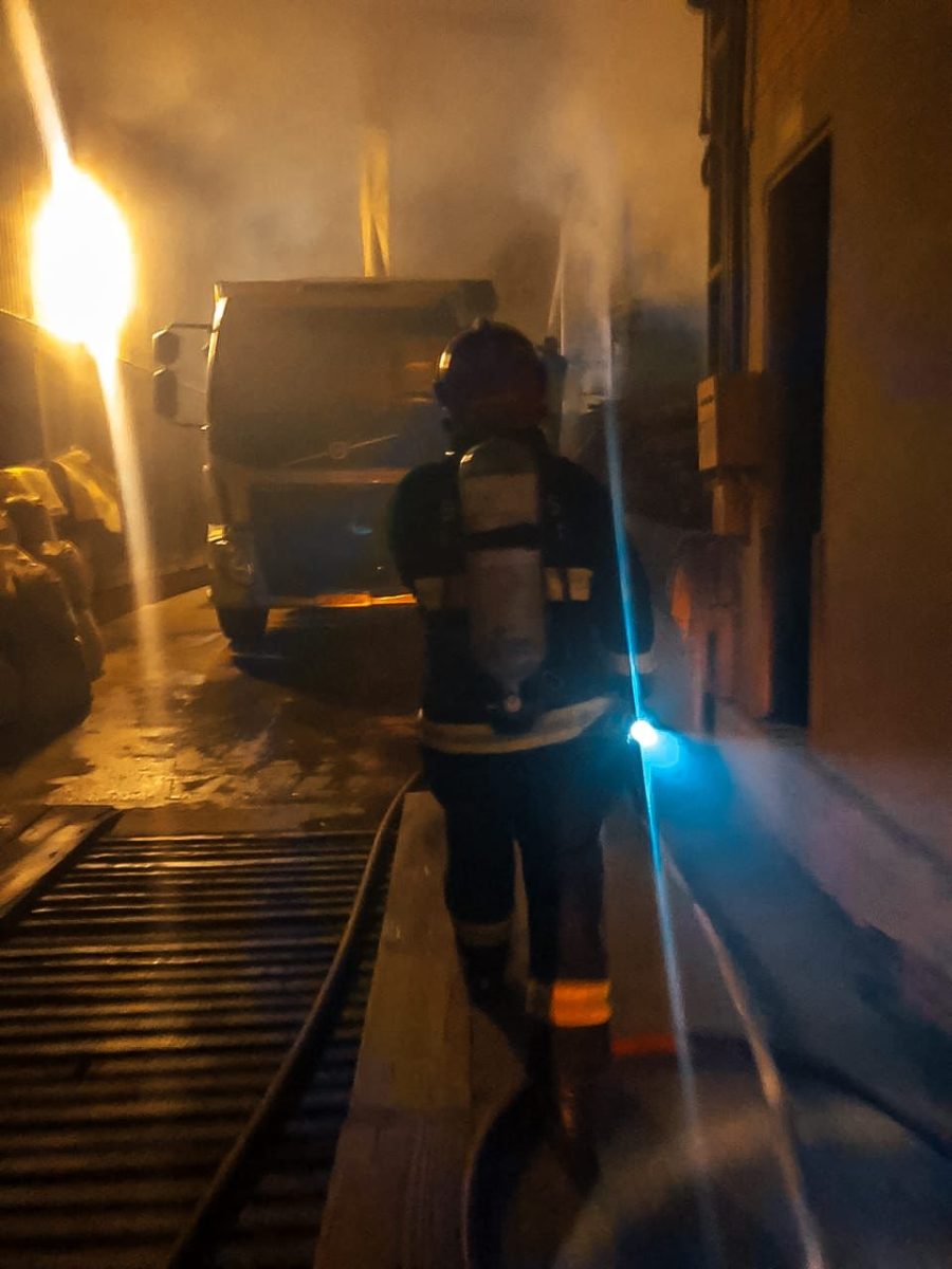 Incêndio atinge secador de grãos em Teutônia