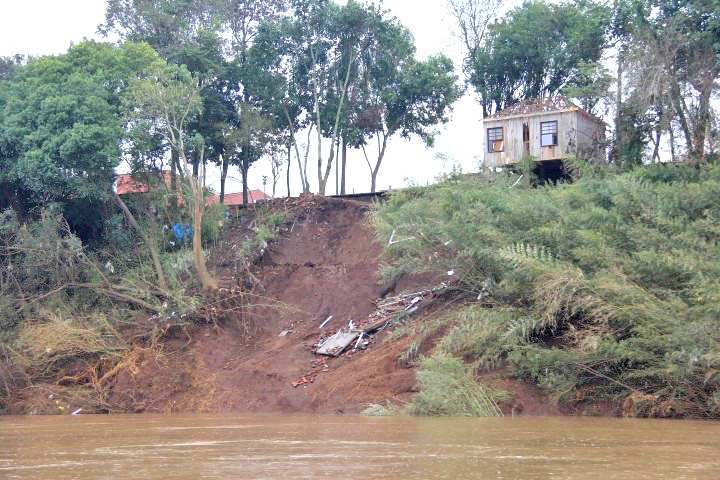 As mudanças no leito do rio