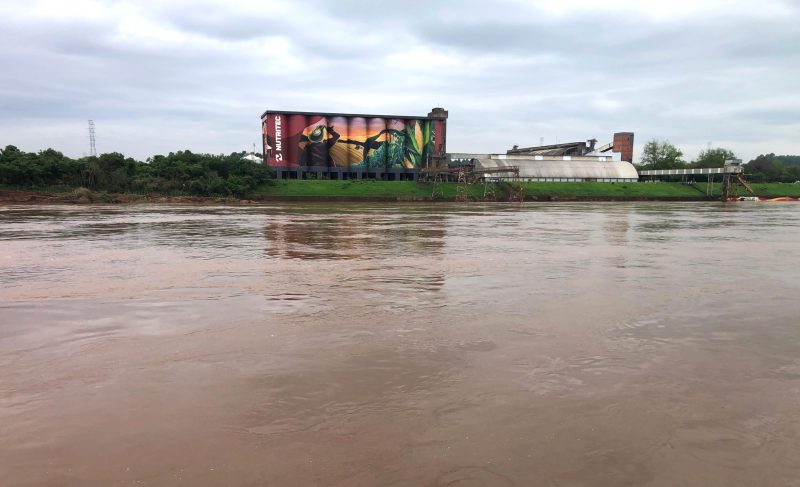Rio Taquari chega à cota de alerta no Porto de Estrela