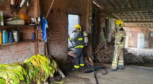 Incêndio consome 16ª estufa de tabaco nesta safra em Venâncio Aires