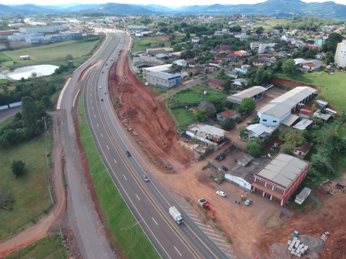 Avanço das obras exige nova etapa de desvios na BR-386, em Lajeado