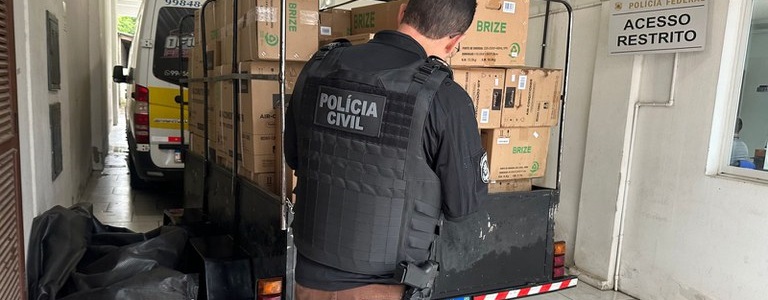 PF intercepta van escolar de Venâncio Aires com mercadorias irregulares