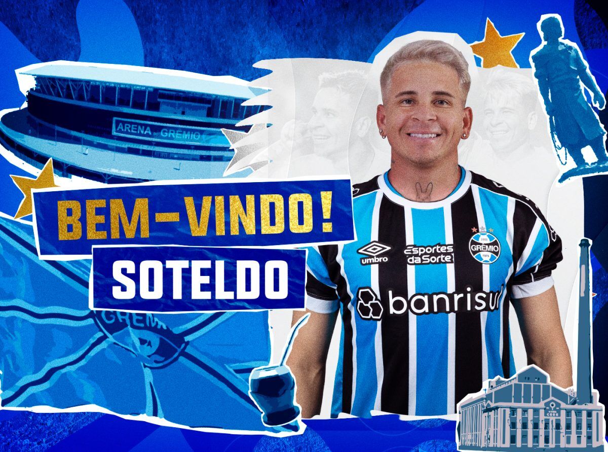 Grêmio contrata Soteldo por uma temporada